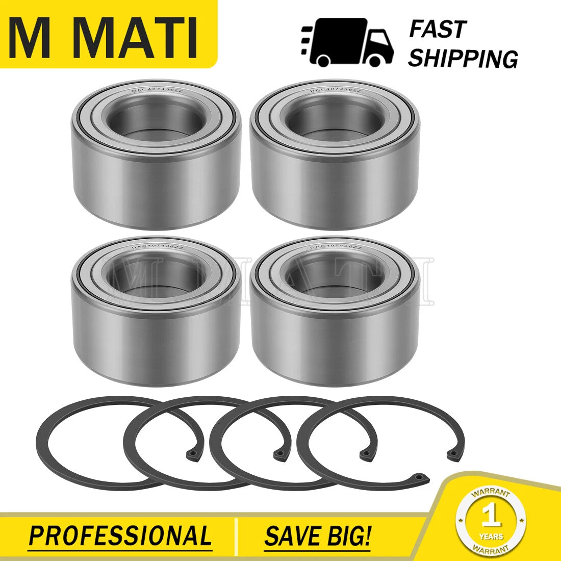 Front Rear Wheel Ball Bearing Circlip for Honda SXS1000M3 SXS1000M5 (2016–2023)