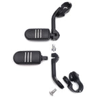 5" Long Foot Peg Kit for Harley Road King, Sportster 120 (Fits 1.25" Engine Guard)
