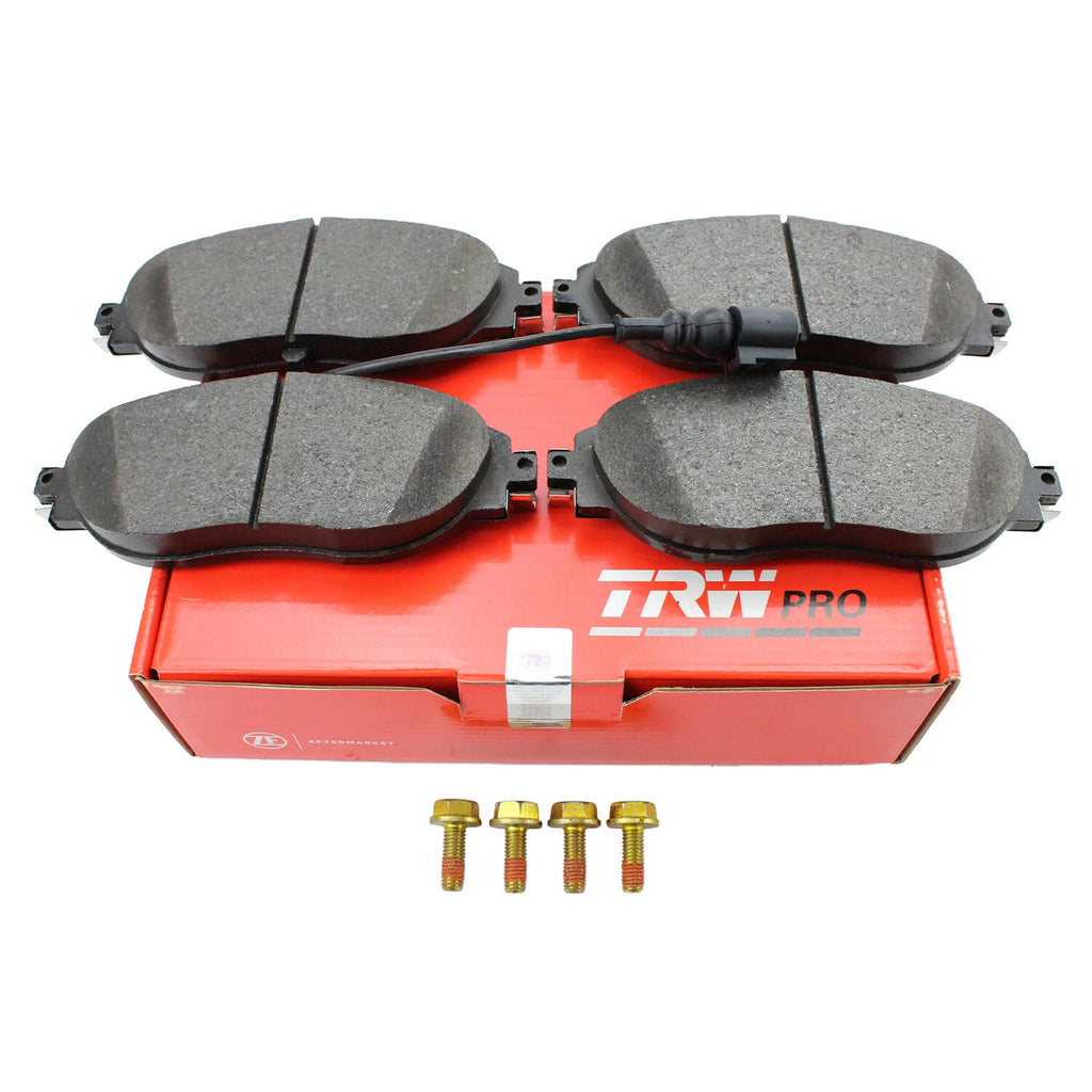 Set of 4 TRW Pro Front Low Metallic Brake Pads for Audi S3 VW CC Golf R GTI Jetta (2013–2020)