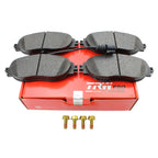 Set of 4 TRW Pro Front Low Metallic Brake Pads for Audi S3 VW CC Golf R GTI Jetta (2013–2020)
