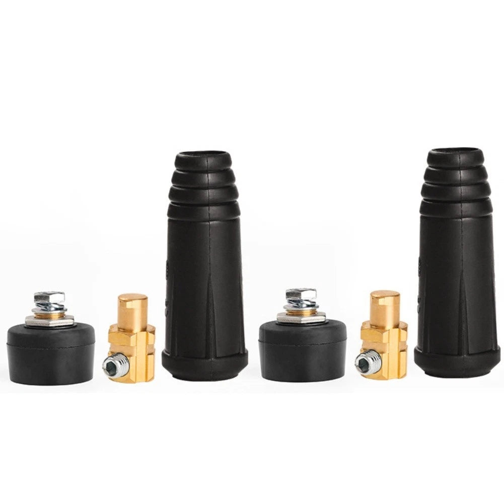 Set of 4 Male Cable Connectors for Welding Machine