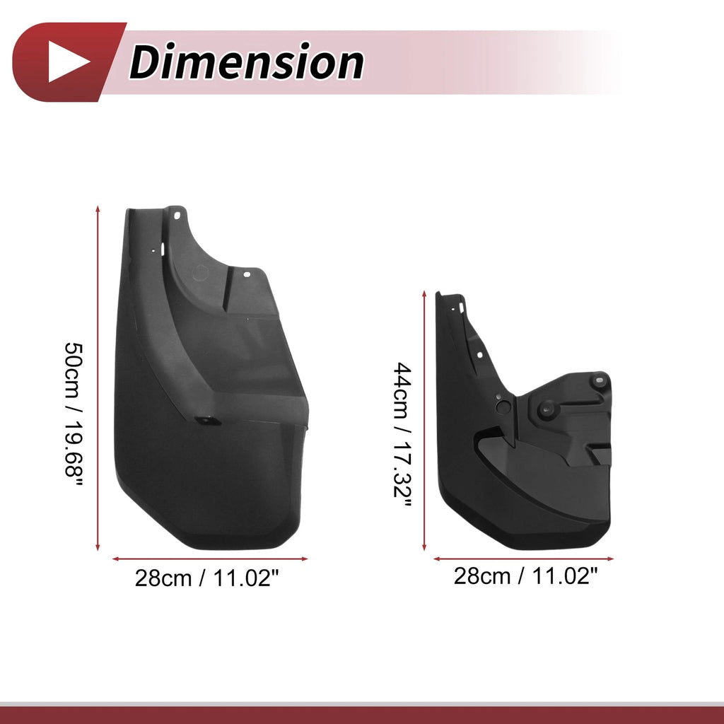 Set of 4 Mud Flaps Splash Guards for Lexus GX550 (2024)