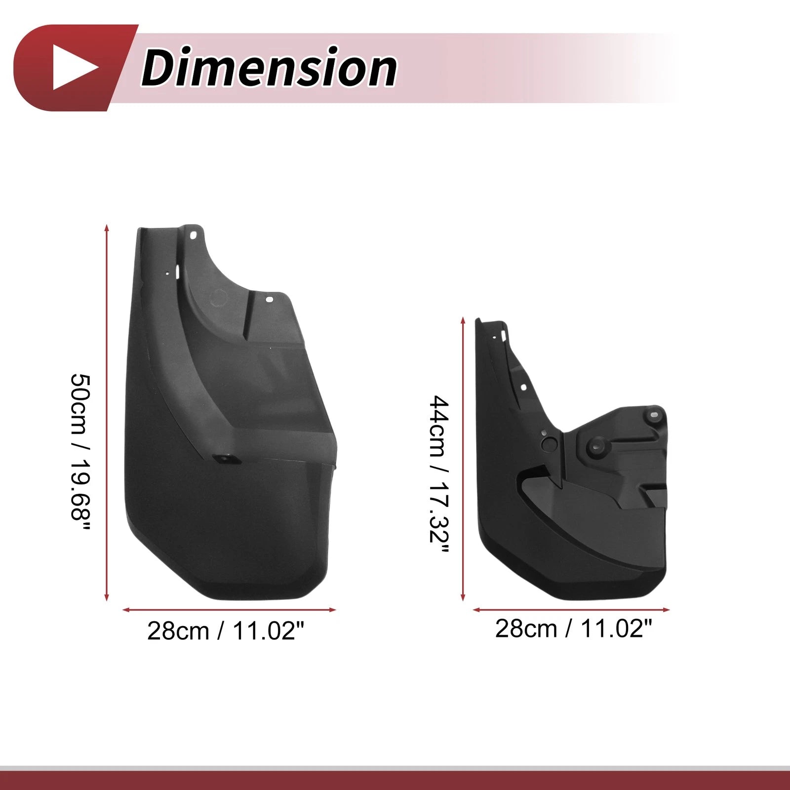 Set of 4 Mud Flaps Splash Guards for Lexus GX550 (2024)