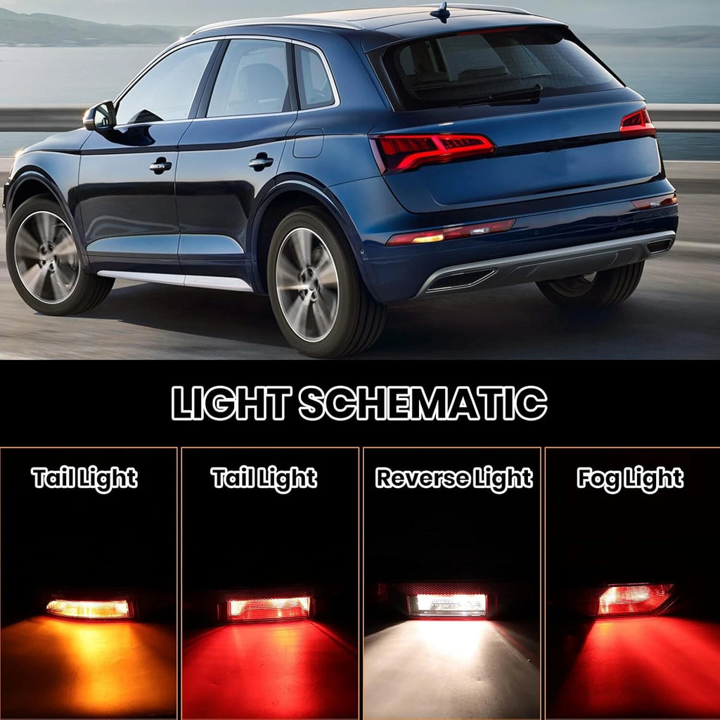 1 Pair Rear Bumper Tail Light Brake Lamps for Audi Q5 (2018–2023) 80A945070A