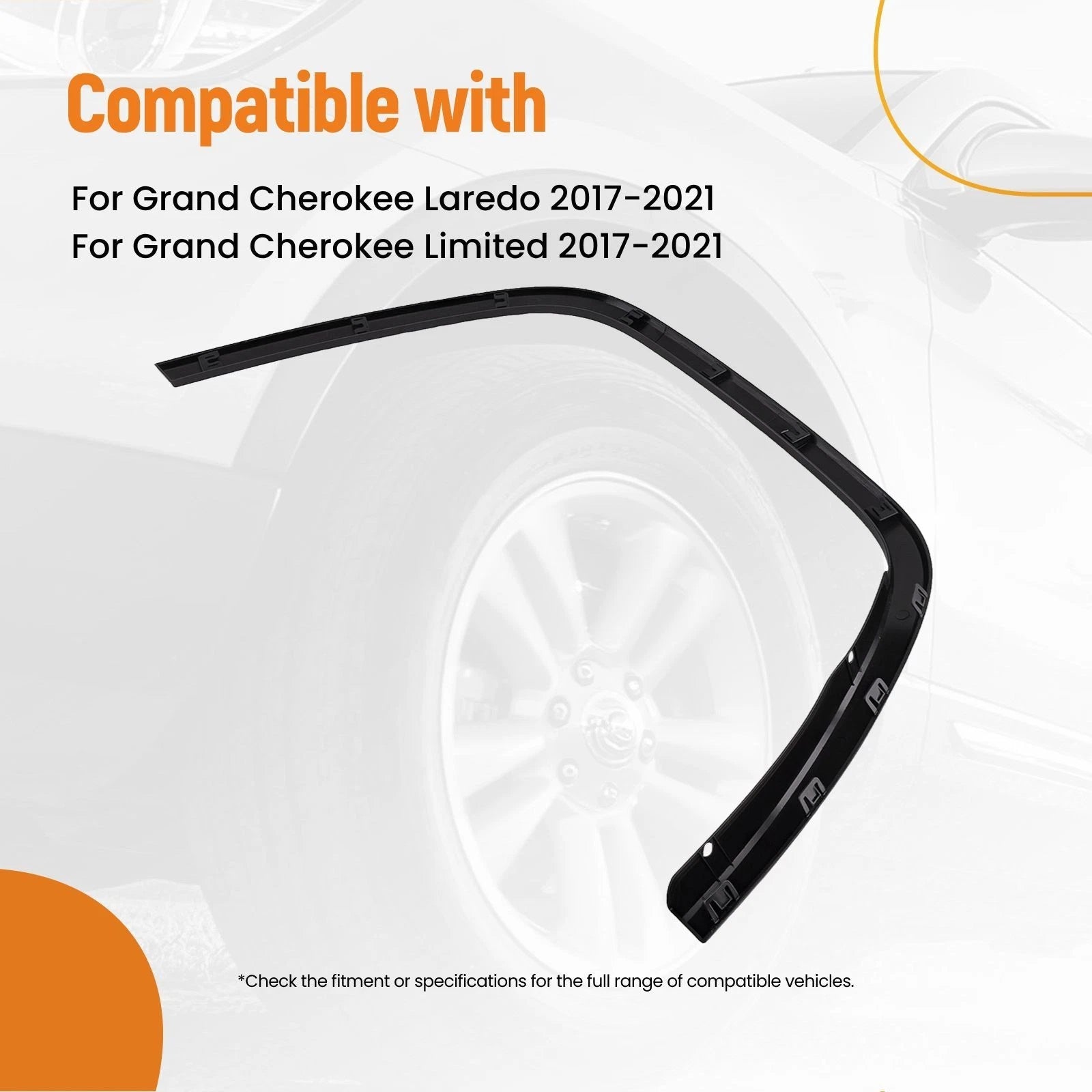 Front Fender Right for Jeep Grand Cherokee (2021) - Black