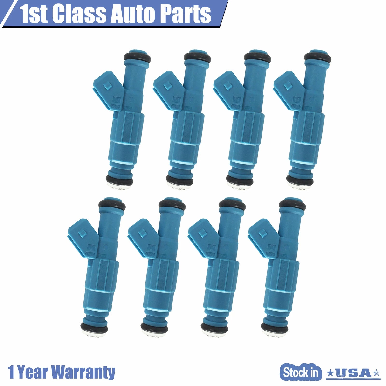 Set of 8 Fuel Injectors for Ford Chevrolet Pontiac (LS1 LT1 5.0L 5.7L)