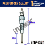 3pcs Engine Glow Plug 1G679-65512 for Kubota D782 D1305