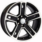Machined Black Wheel 22 Inch for 1988–2000 Chevy C2500