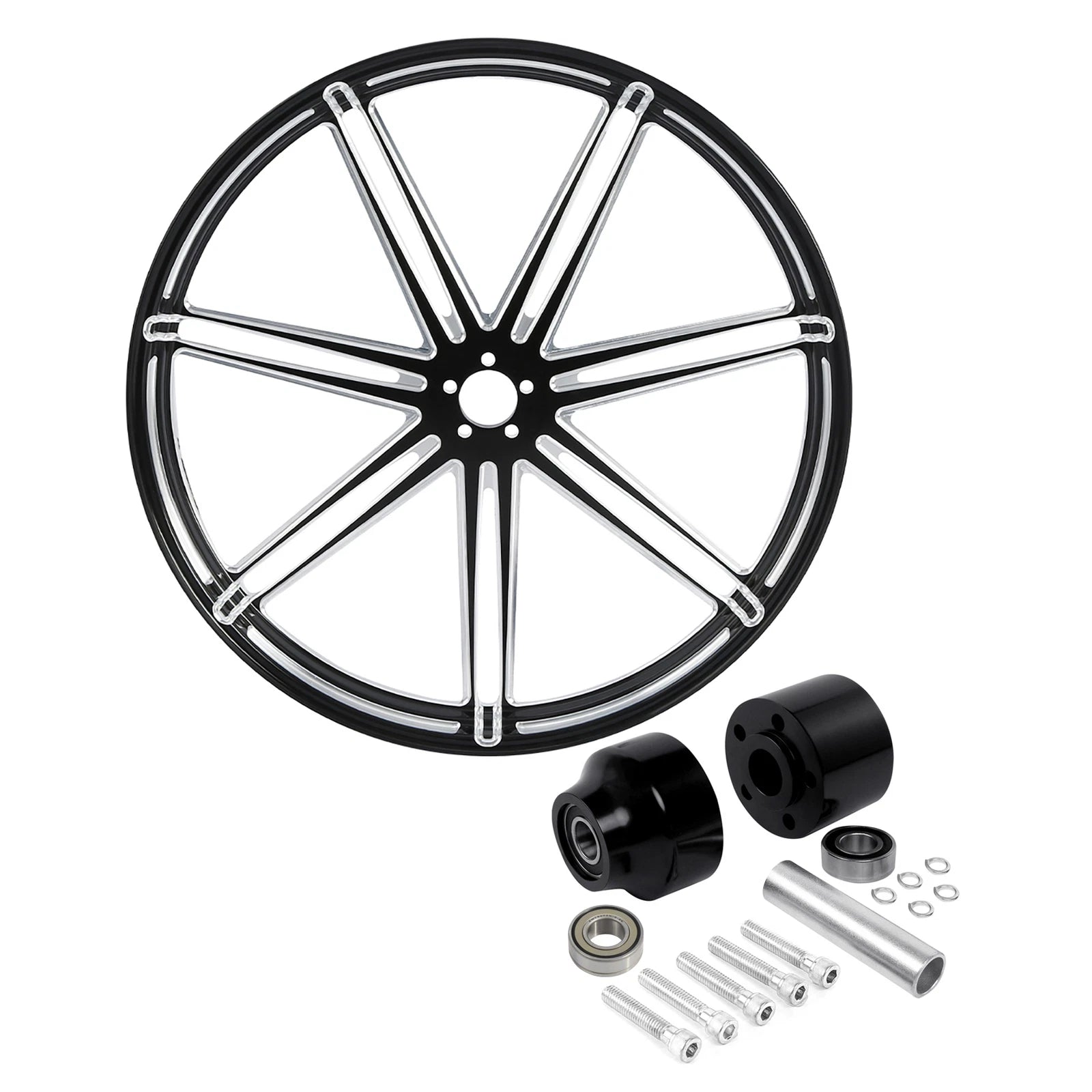 Front Wheel Rim & Hub for Harley Street Glide (2008–2025) 26"x3.5" Single Disc