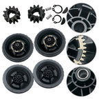 8 Inch Lawn Mower Wheels & 12 Teeth Drive Gear Kit for Honda HRN216 (2016–2023)
