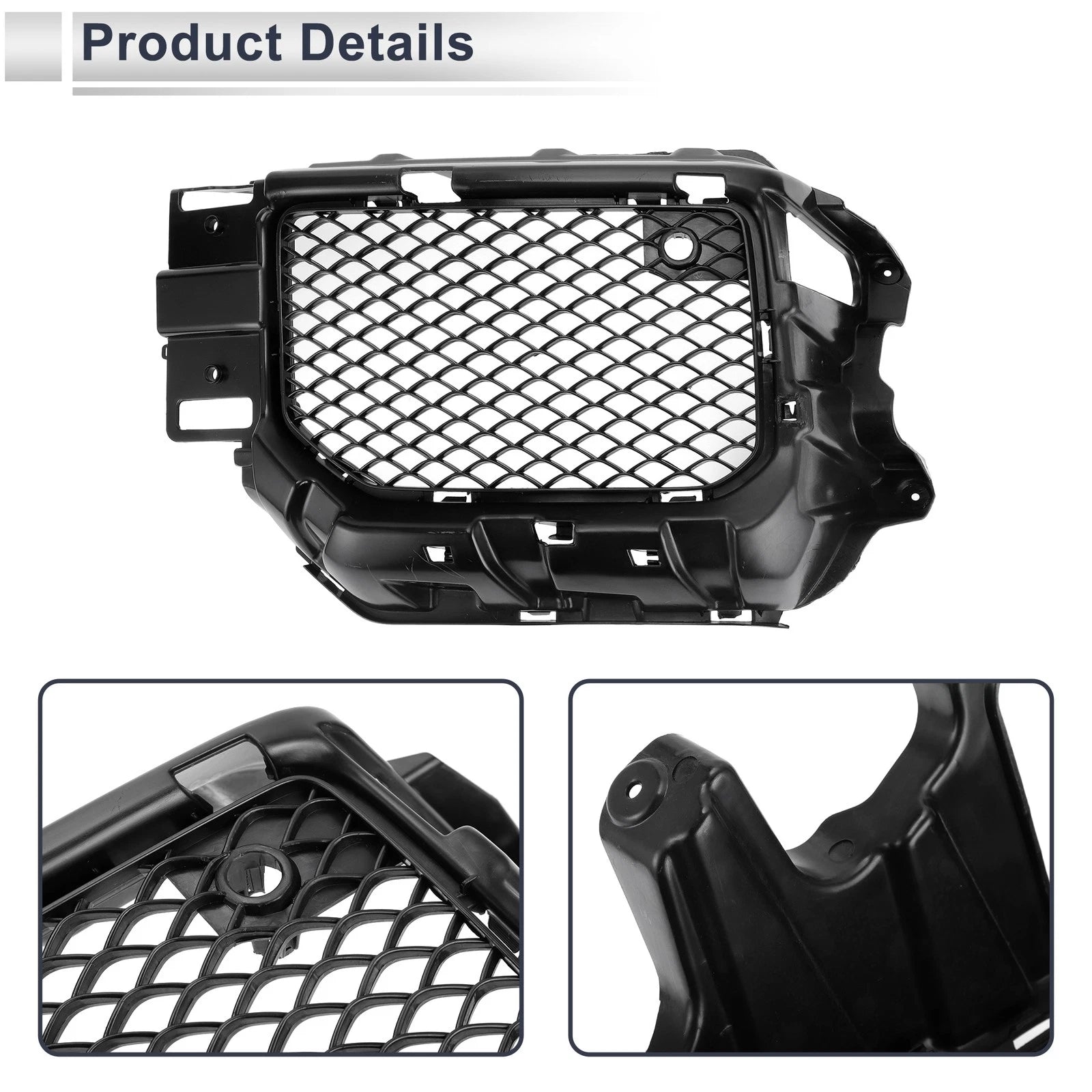 1 Pc Fog Light Grill for Mercedes-Benz (No.4638850154) (2019–2023) Black