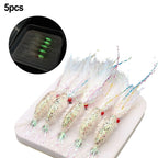 5pcs Fly Fishing Shrimp Lure Bait Hook for Seabass and Trout