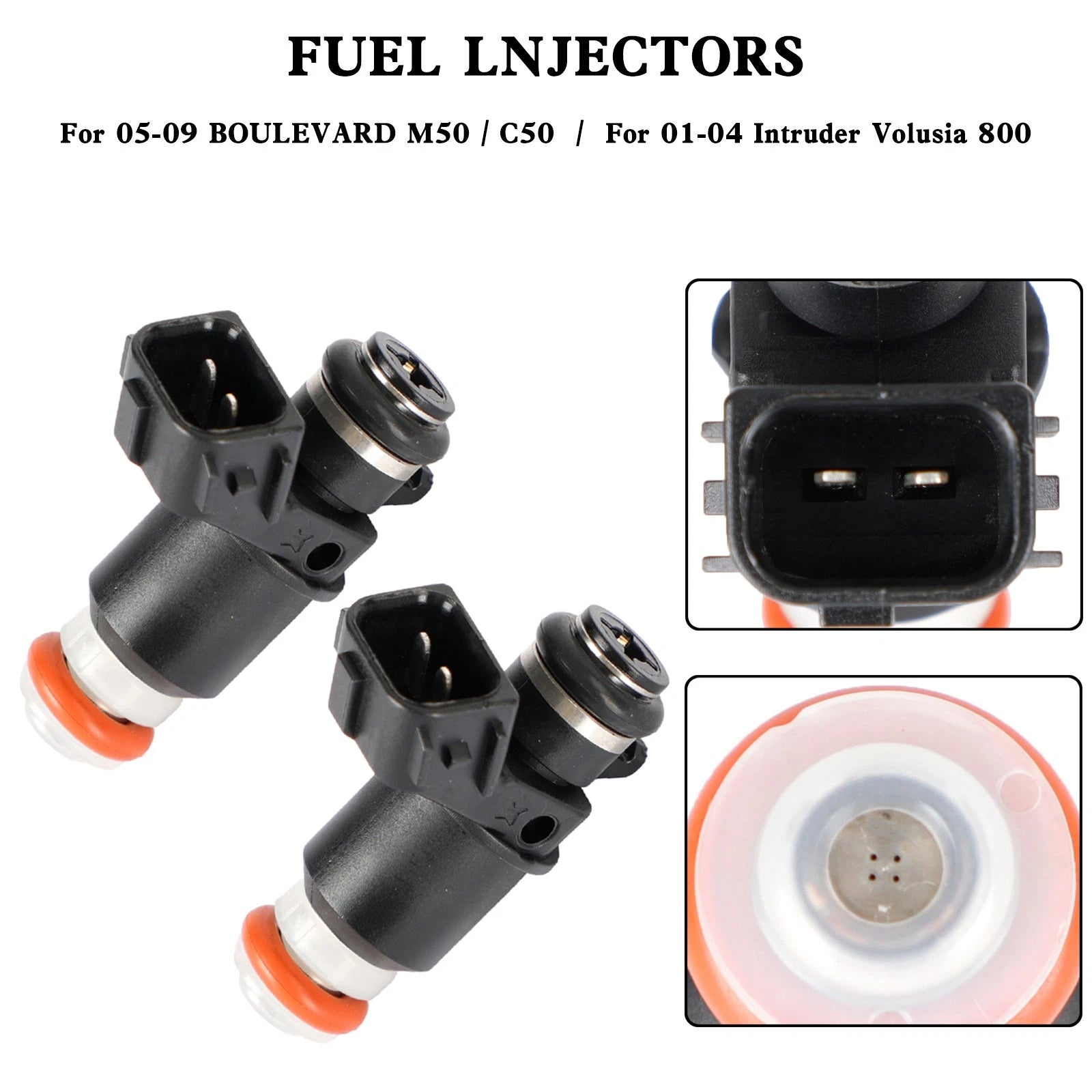 2X Fuel Injectors 16450-PLD-003 for Suzuki Boulevard M50 / C50 (2005–2023)