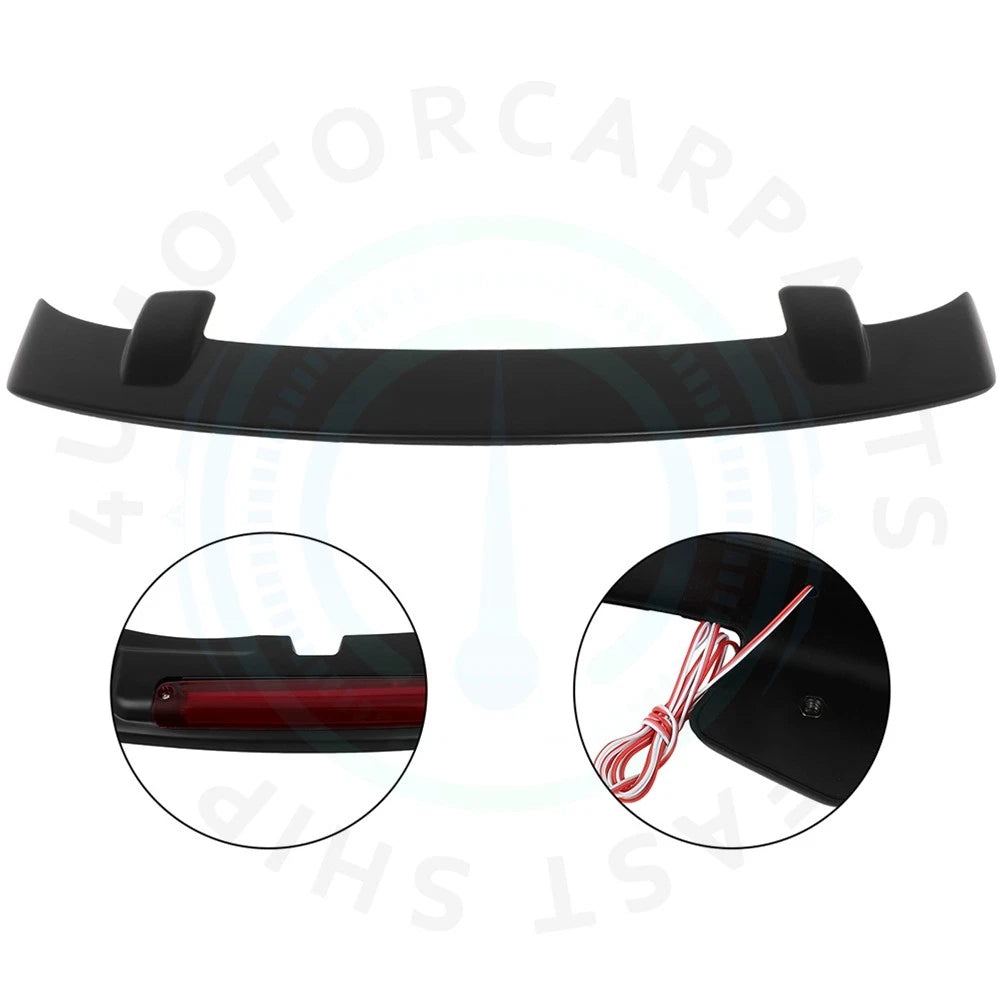 Rear Black Roof Spoiler with LED Brake Light for Scion xA (2004–2006)
