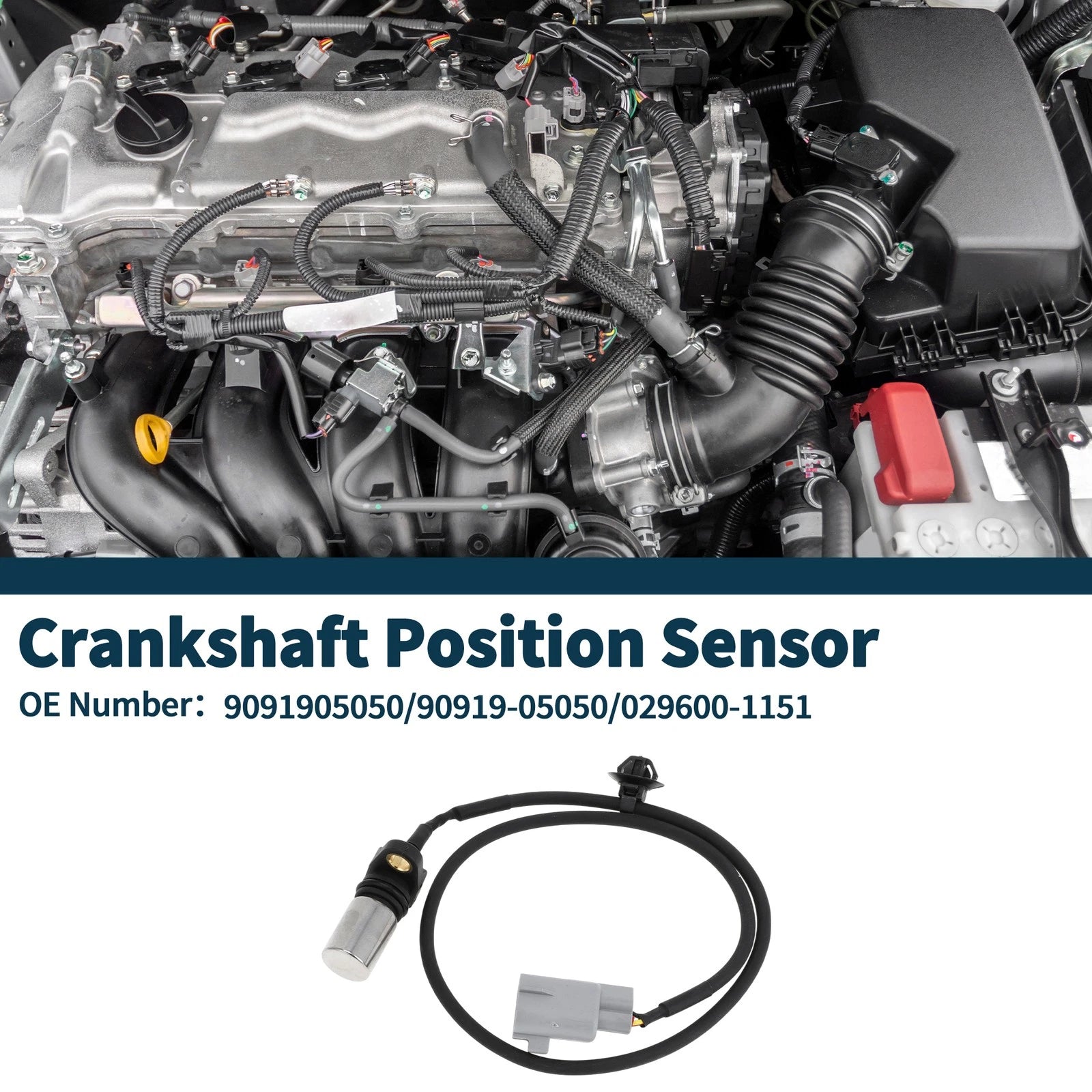 Crankshaft Position Sensor for Toyota Hilux 2.5 3.0 Diesel (2005–2013) No. 90919-05050