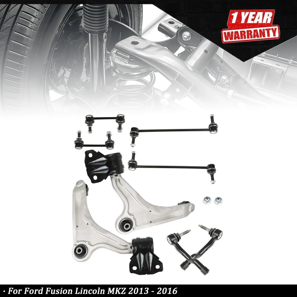 Set of 2 Front Lower Control Arms for Ford Fusion Lincoln MKZ (2013–2016)