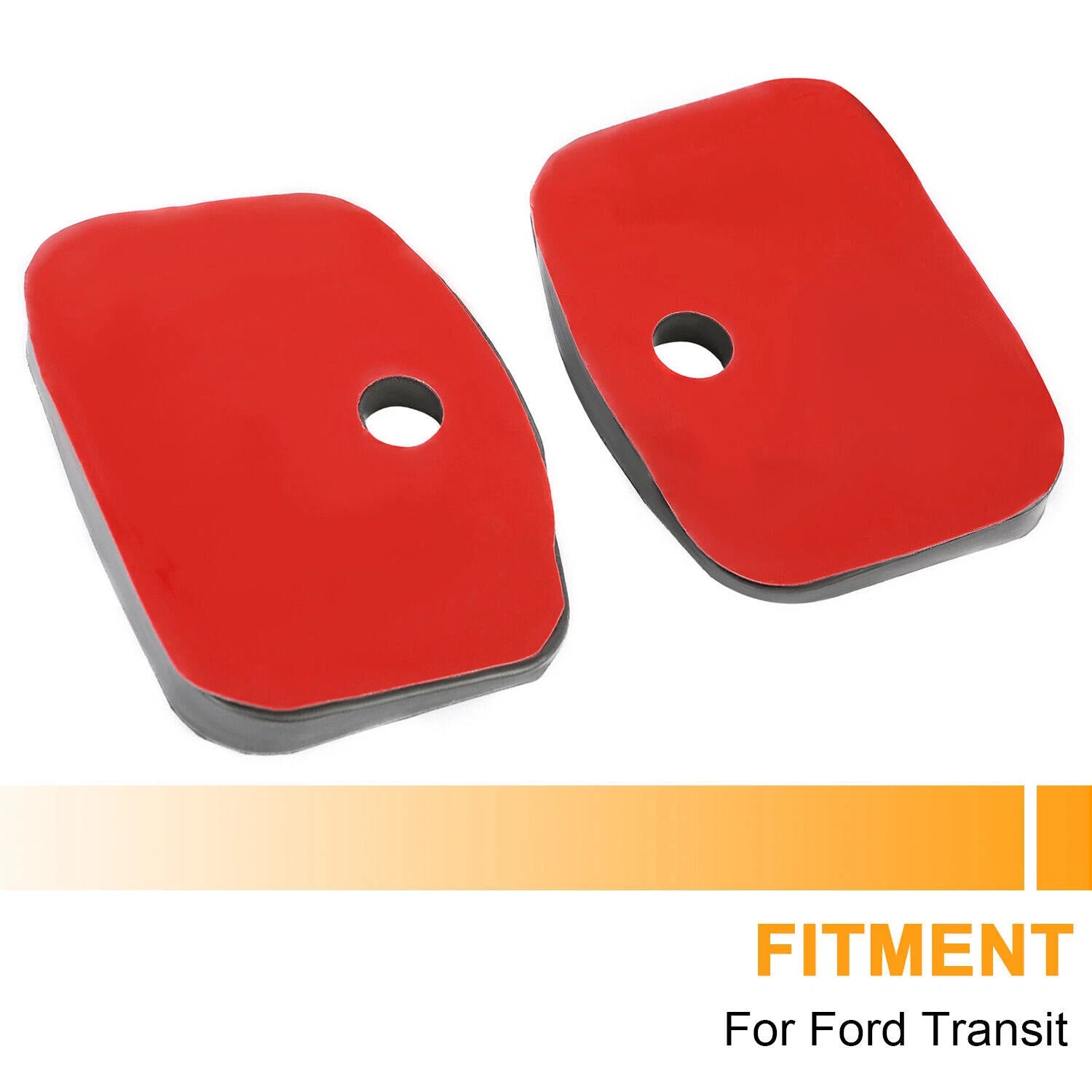 Pair Black Roof Rail Pads for Ford Transit