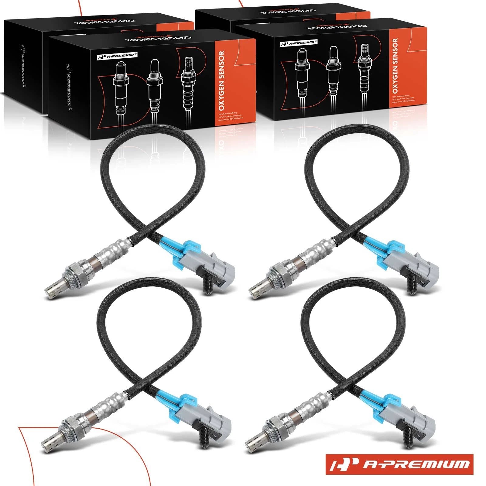 Set of 4 Upstream O2 Oxygen Sensors for Buick Allure (2005–2009)