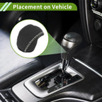 Gear Shift Knob Cover for Toyota RAV4 (2019–2024) Black Beige Faux Leather