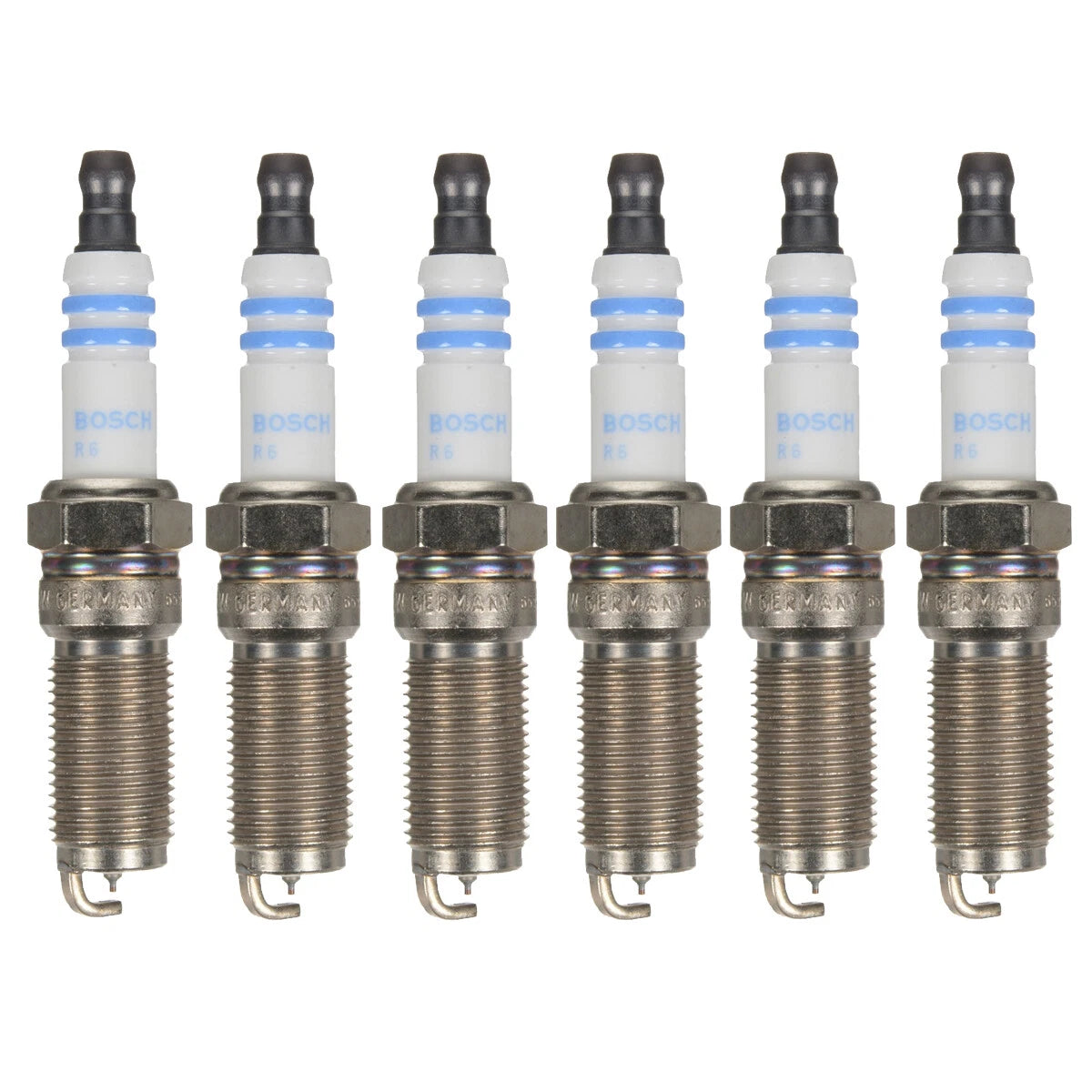 Set of 6 Bosch Double Iridium Spark Plugs for F-150 Taurus MKS (2010–2019)