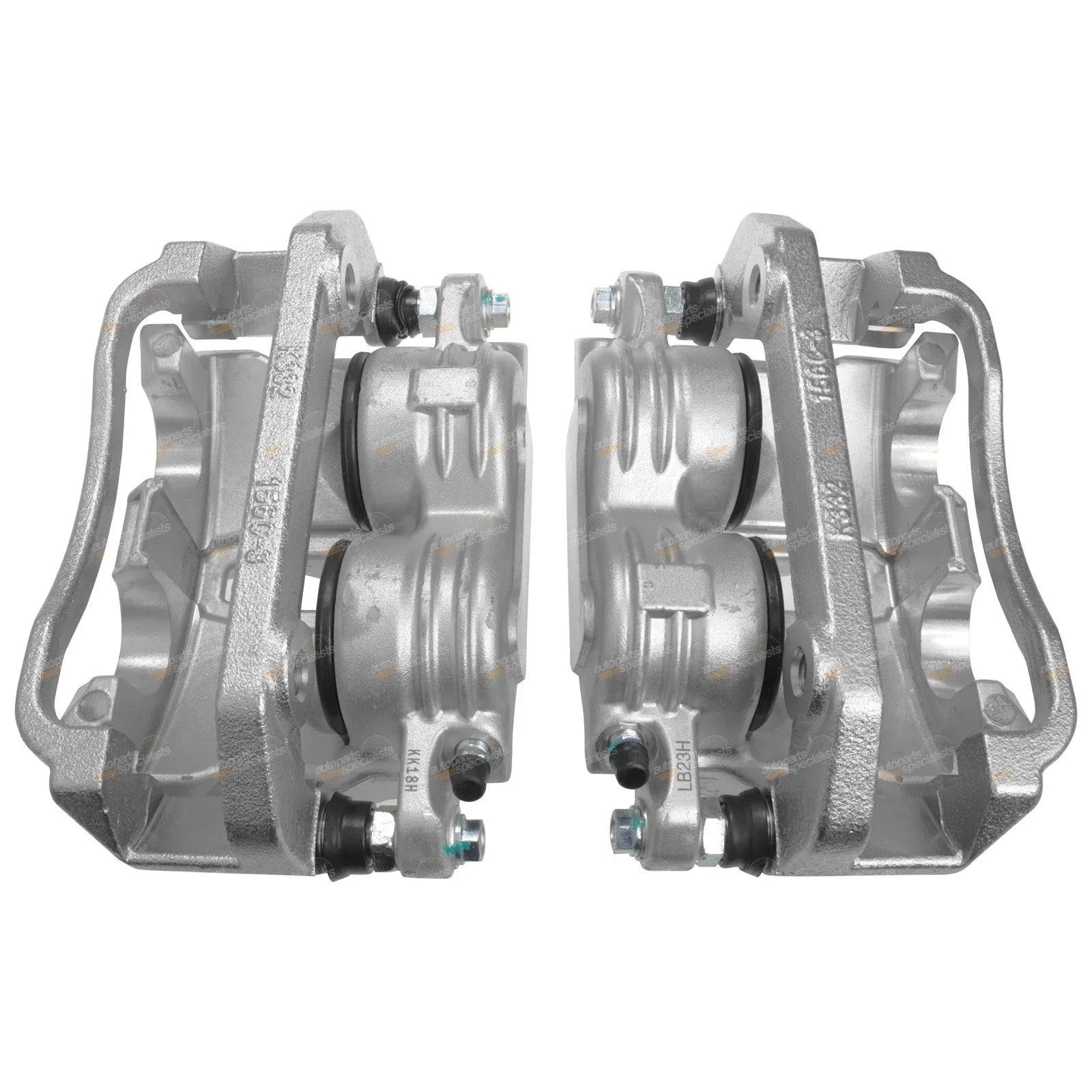 Front LH+RH Disc Brake Calipers + Pads for Ford Falcon AU (2000-2003)