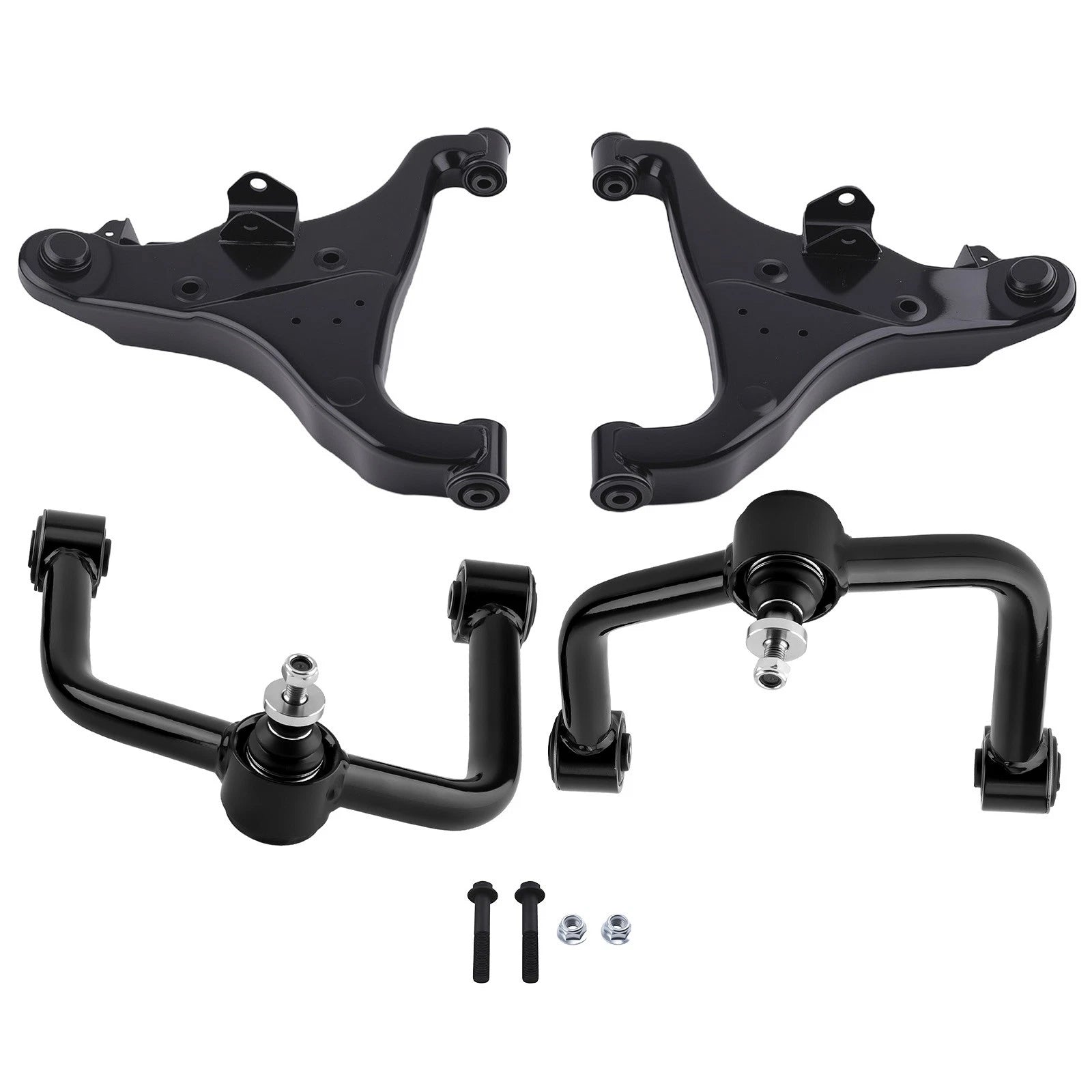 Set of 2 Front Upper Lower Control Arms for Nissan Armada Titan (2004–2015)
