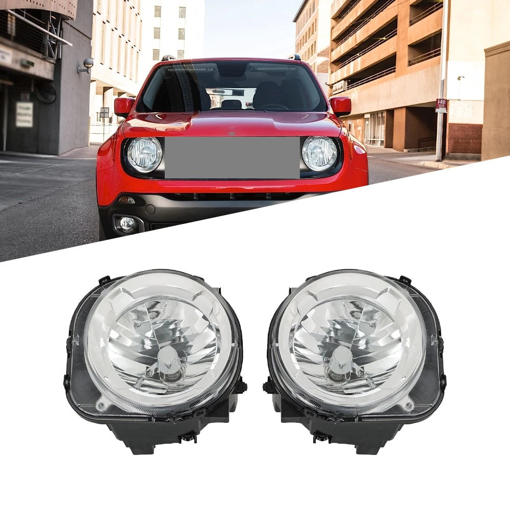 Set of 2 Projector Headlights for Jeep Renegade (2015–2018)