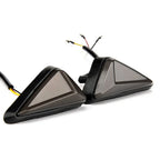 Amber Blue Flush Mount LED Turn Signal Lights for Motorcycle