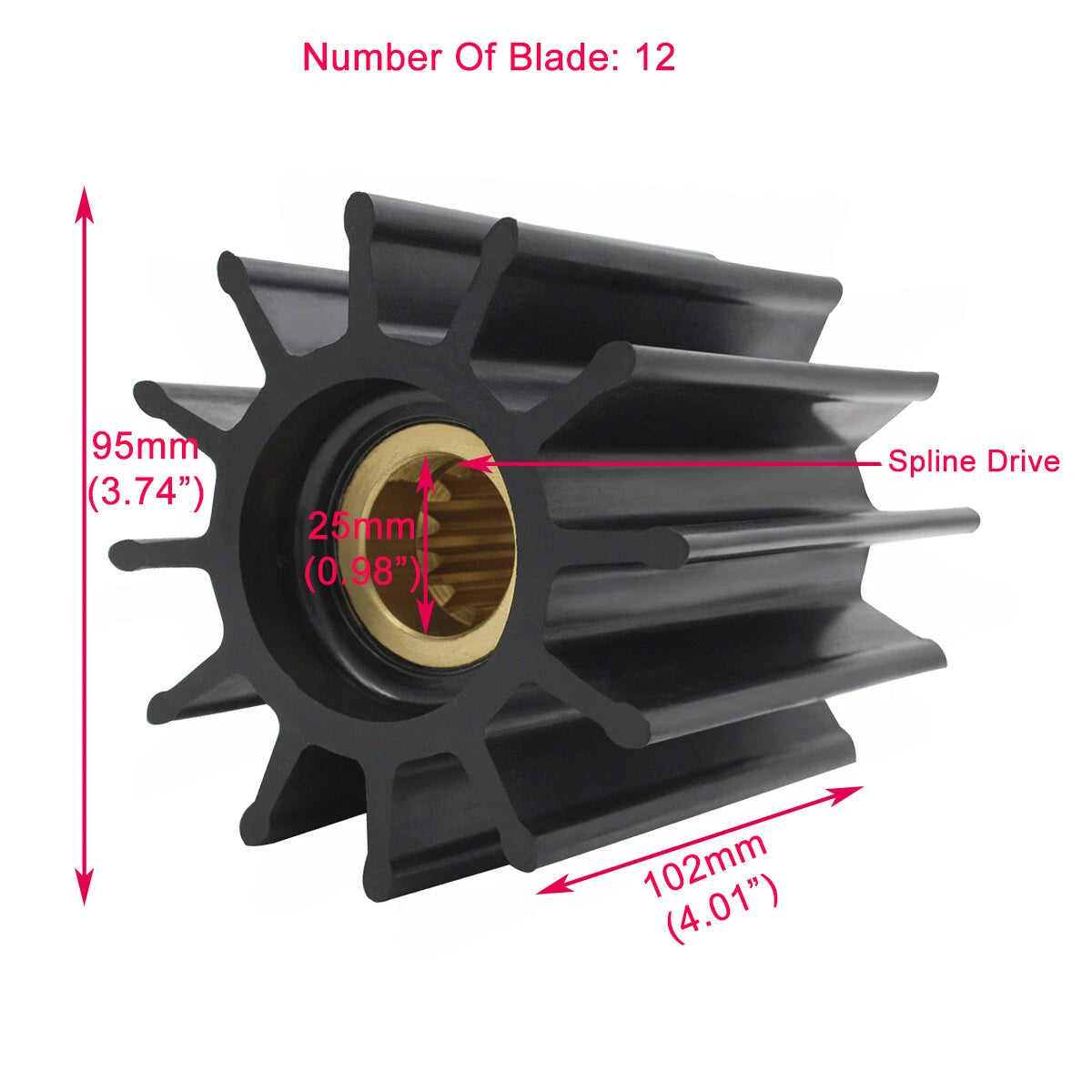 2X Impeller for Cummins (4019403, 4933743) Sherwood (18000K) Johnson (09-705BT-1)