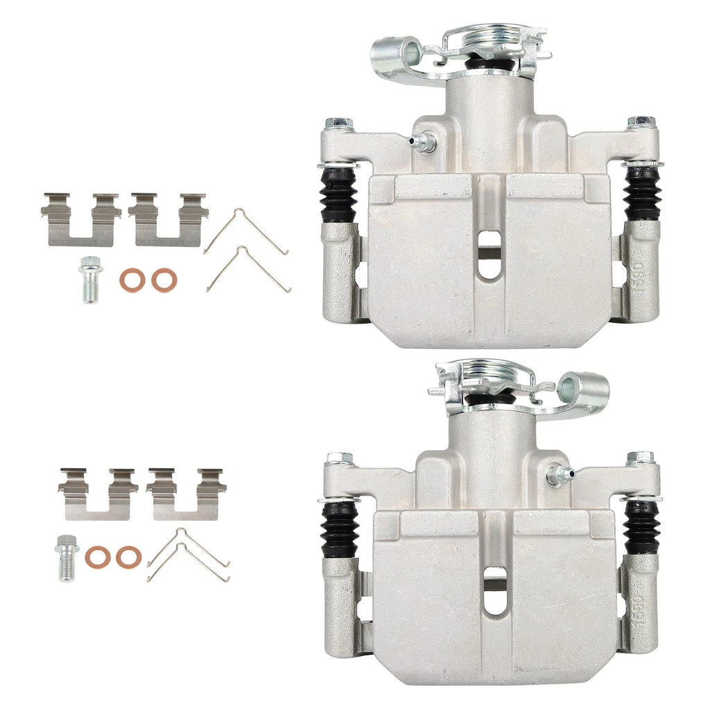 Set of 2 Rear Brake Calipers with Bracket for Dodge Dart (2013–2016)