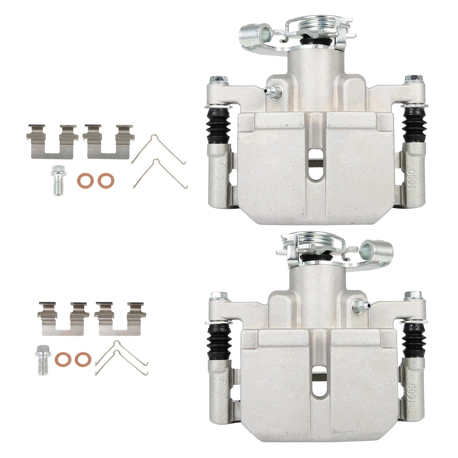 Set of 2 Rear Brake Calipers with Bracket for Dodge Dart (2013–2016)