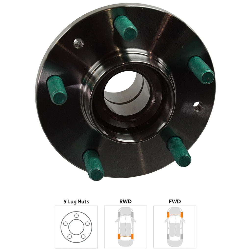 Wheel Hub for Mazda MPV (2000–2006) Rear with Bearing 4-Wheel ABS