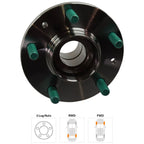 Wheel Hub for Mazda MPV (2000–2006) Rear with Bearing 4-Wheel ABS
