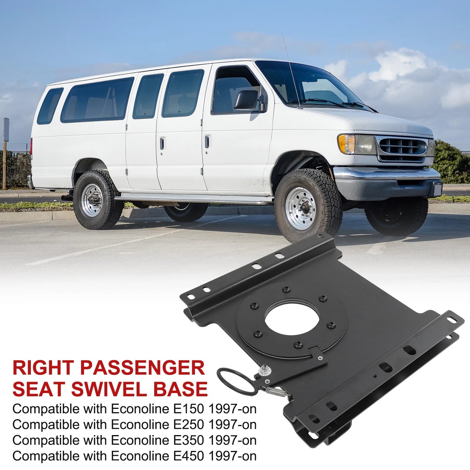 Passenger Seat Swivel Kit for Ford Econoline E150 E250 E350 E450 (1992-2021)