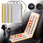 2X Heated Seat Heater Kit for Universal Cars (12V) - Carbon Fiber, Round Switch