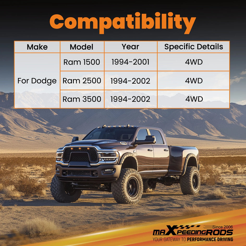 Adjustable Track Bar Kit for Dodge RAM 1500 2500 3500 (1994-2002)
