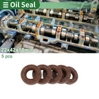 Set of 5 Oil Seals FKM Rubber 22x42x10mm for High Pressure