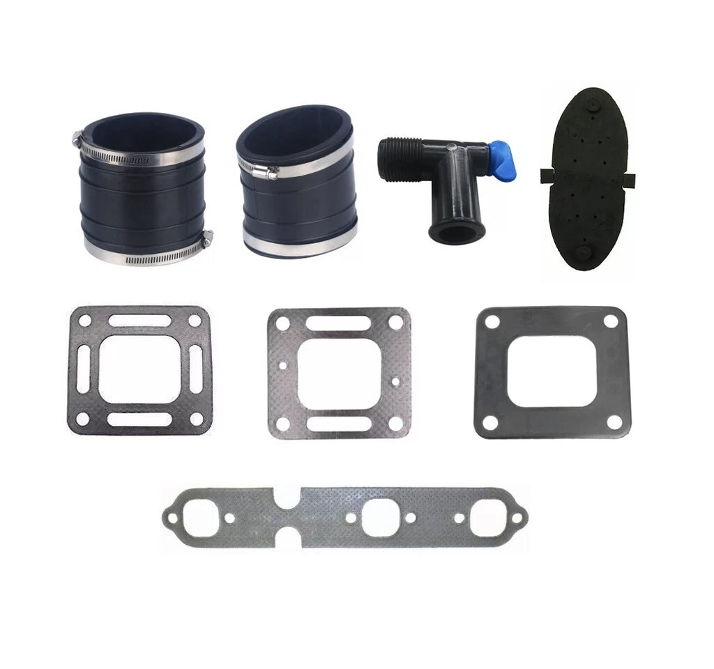 Exhaust Manifold Bellow Tube Kit for MerCruiser GM V6 (4")