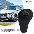 5-Speed Gear Shift Knob Ball Leather Plastic for E28 X3 Z1 Z3