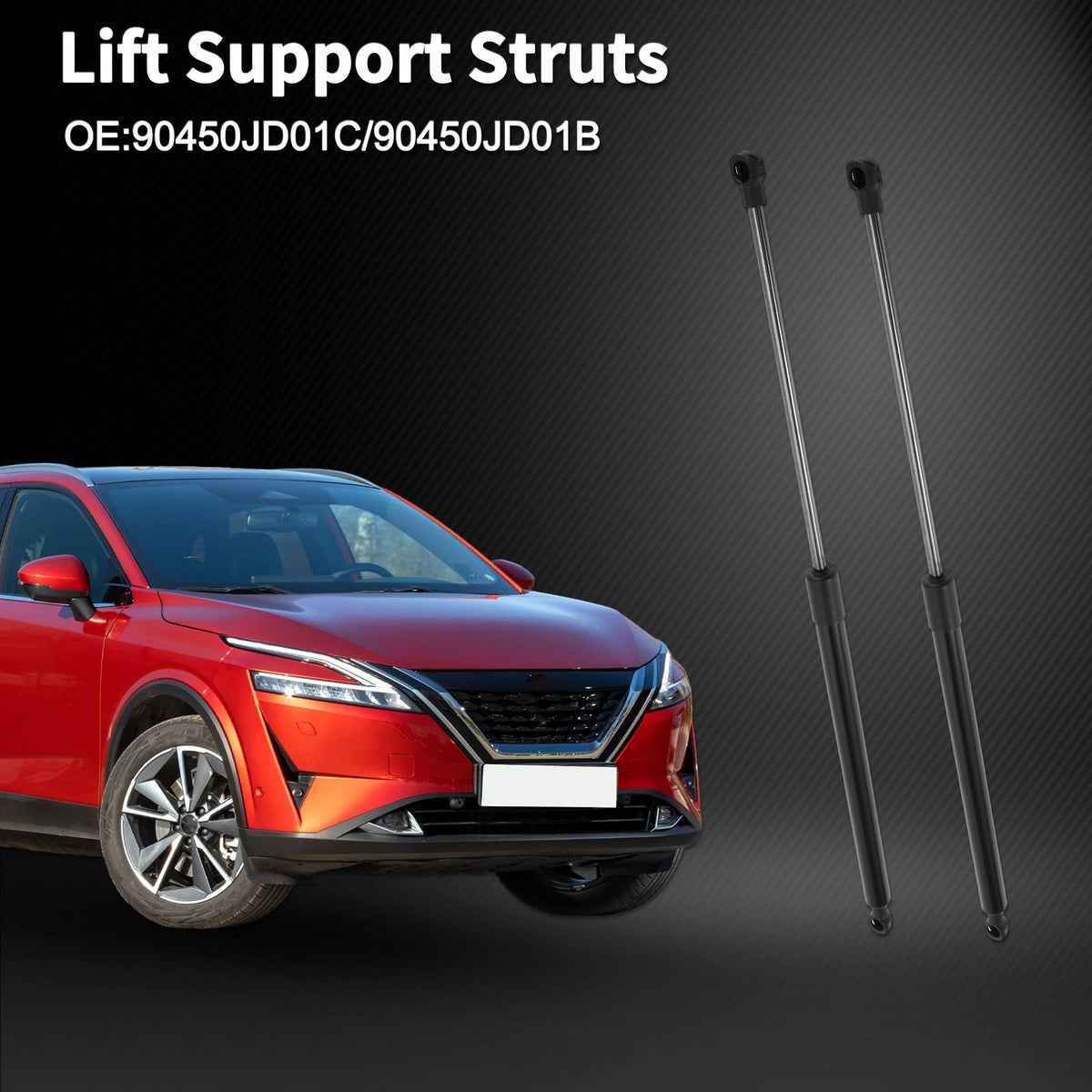 Tailgate Lift Supports Struts 90450JD01C/90450JD01B for Nissan Qashqai (2007–2013)