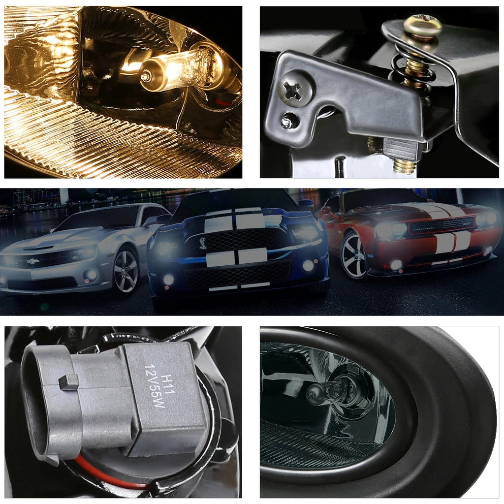 Smoked Lens Fog Lights for Acura RSX DC5 (2002–2004) - W/Switch & Wire