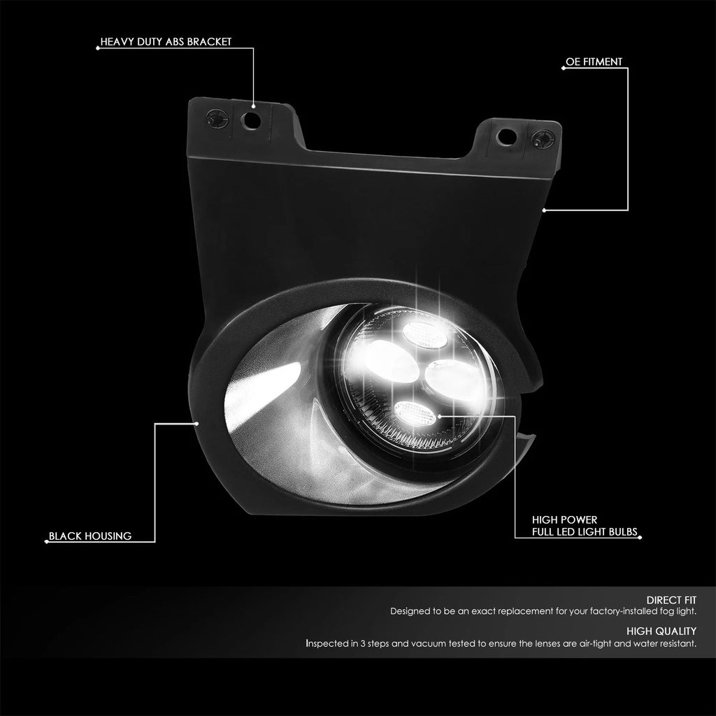 LED Projector Fog Light Lamp for Ford F150 (2011–2014) Smoked Lens w/ Bezel & Switch