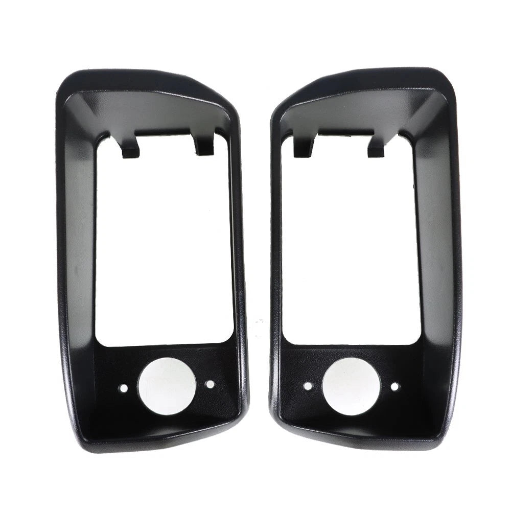 Set of 2 Black Headlight Bezels for Club Car DS (1993–Present)
