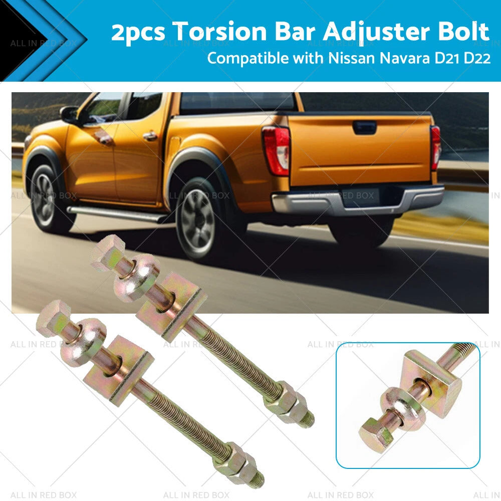 2X Torsion Bar Adjuster Bolt for Nissan Navara D21 D22 (1986–2005)