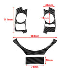 4 Pcs Carbon Fiber Steering Wheel Cover Trim for Lexus IS250 NX200 300h