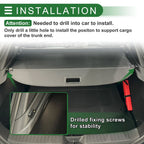 Car Trunk Retractable Cargo Cover for BMW X2 (2018-2023)
