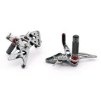 Rearset Foot Pegs for Suzuki GSXR 1000 (2005–2006) Gray