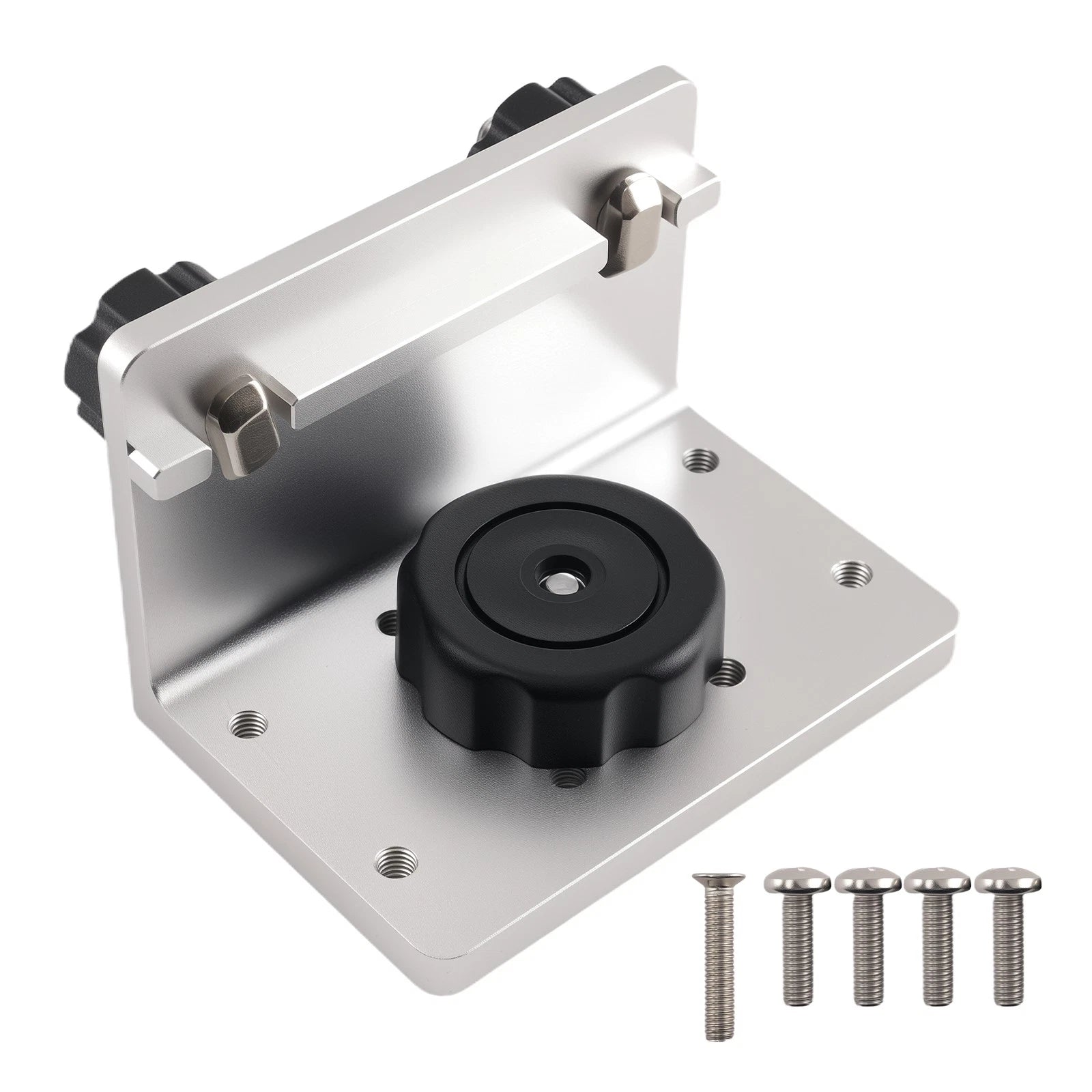 90-Degree Track Mount Adapter for Boat Gunnel Track System (Anodized Aluminum)