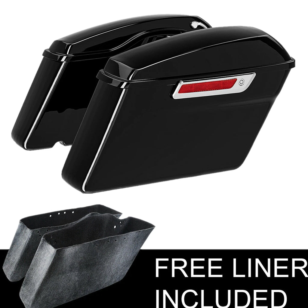 LED Hard Saddlebags Rear Fender System for Harley Electra Glide (2014–2024)