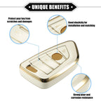 1 Set 4 Button Remote Keyless Key Fob Cover for BMW X1 X3 X5 X6 X7 White